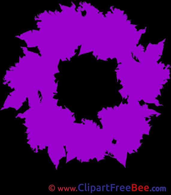 Purple Wreath Cliparts Christmas for free