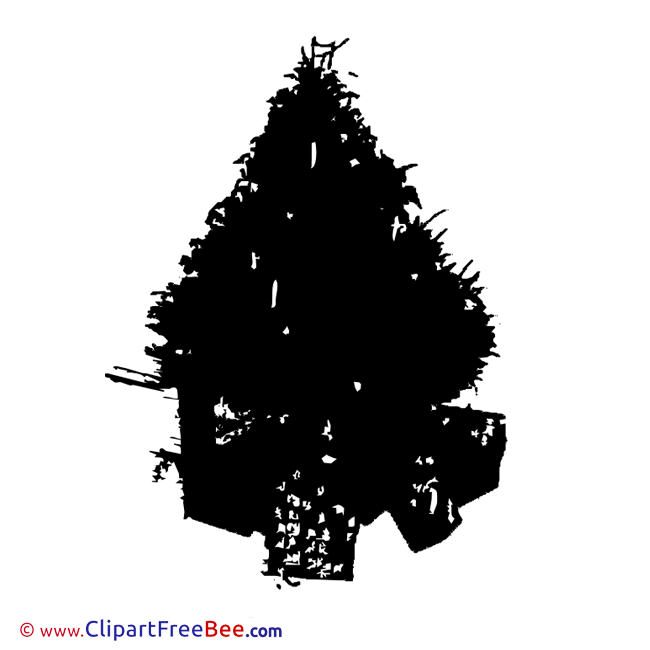 Silhouette Tree Pics Christmas Illustration Silhouette Tree Pics Christmas Illustration