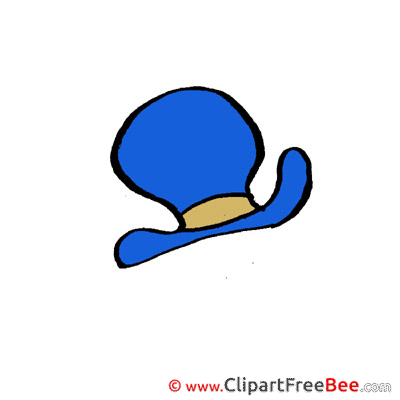 Blue Hat Cliparts printable for free