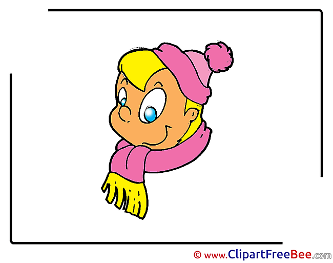 Child Scarf Hat Clipart free Image download