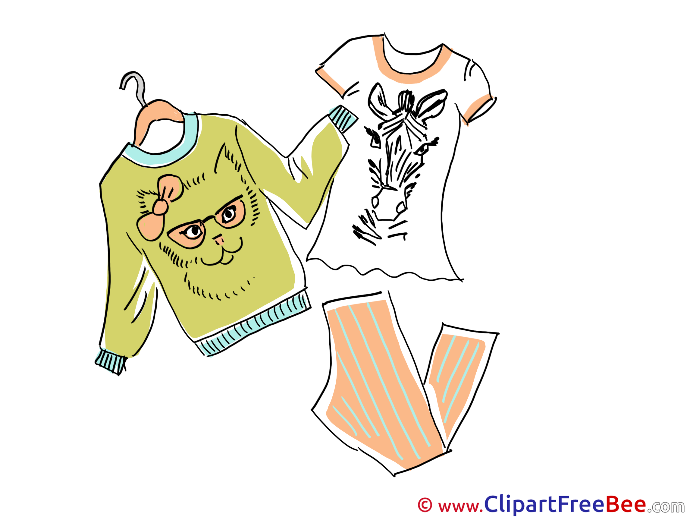 Fashion Clothes Sweater T-shirt free Illustration download