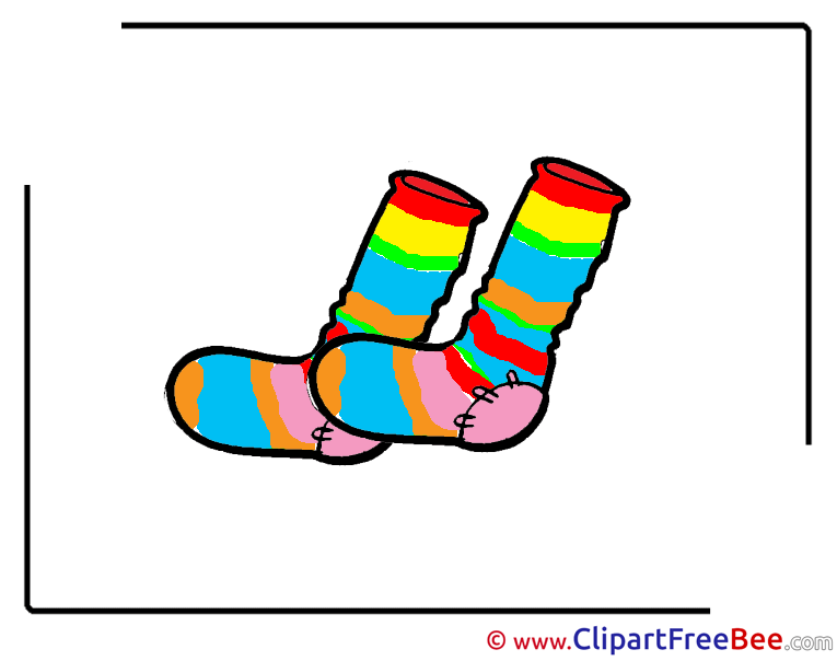 Socks printable Illustrations for free