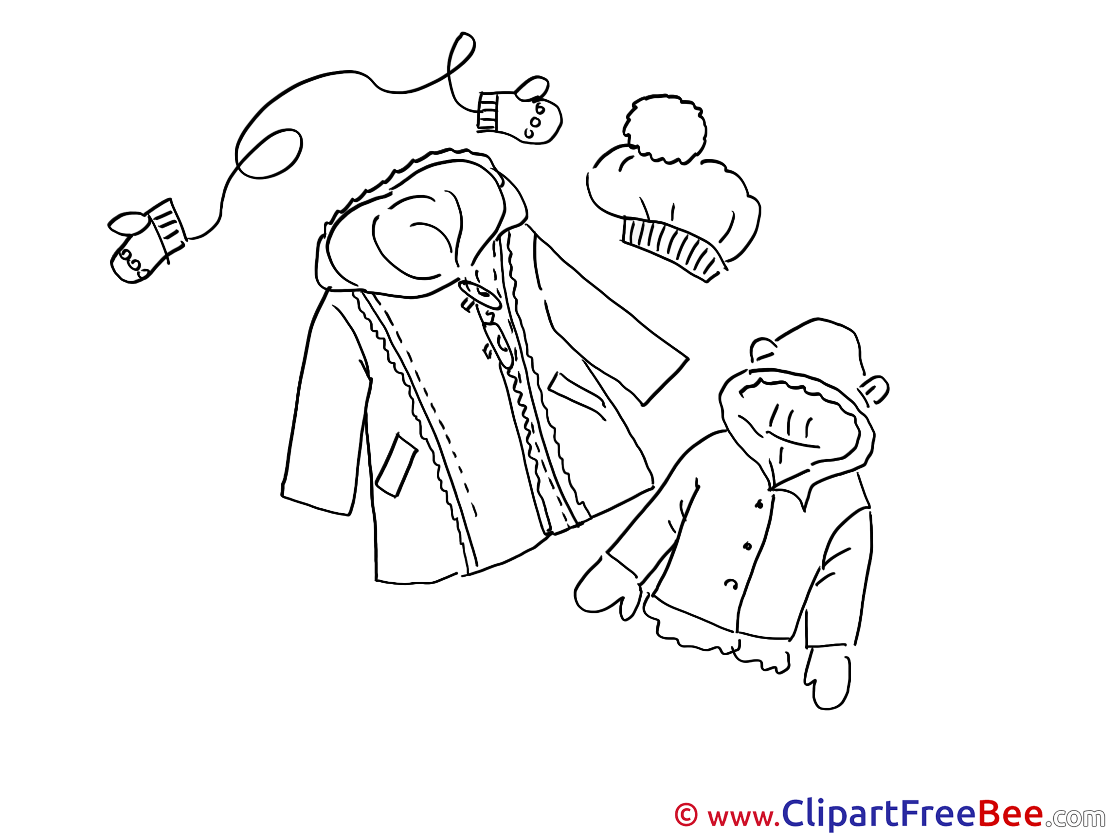 Winter Clothing  Coats Clip Art download for free