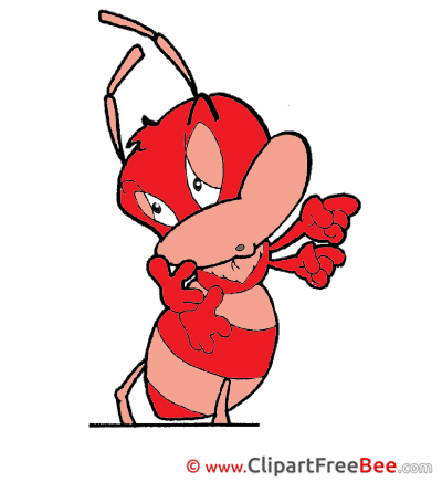 Ant printable Illustrations Comic