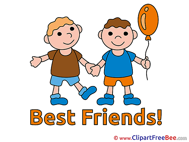 Boys Balloon Cliparts Best Friends for free