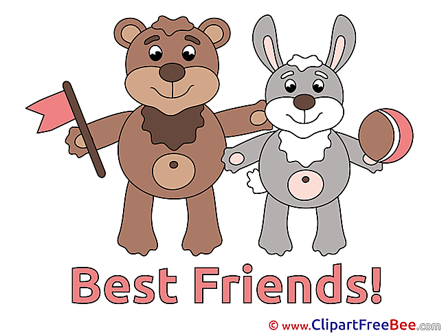 Rabbit Bear download Best Friends Illustrations