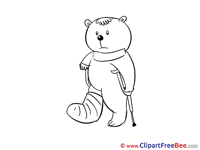 Bear Injury download Get Well Soon Illustrations