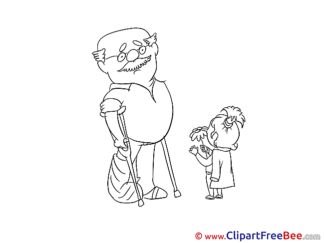 Grandfather Granddaughter Clipart Get Well Soon free Images