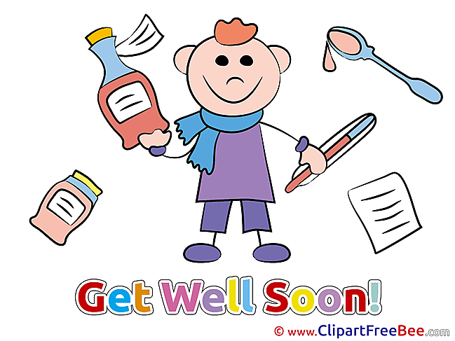 Image Boy Get Well Soon download Illustration