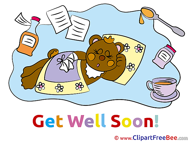 Picture Medicine Bear Get Well Soon free Images download