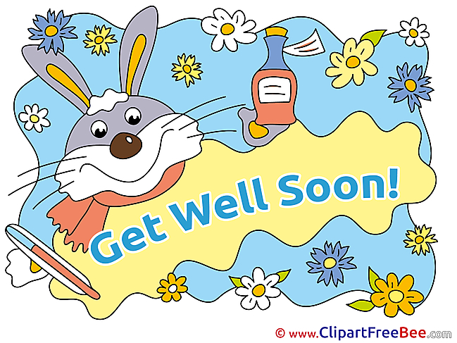 Rabbit Pills Medicine Get Well Soon free Images download