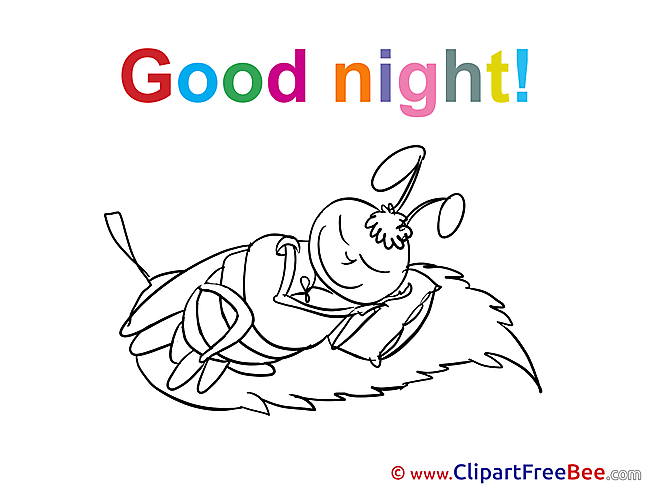 Bee printable Good Night Images