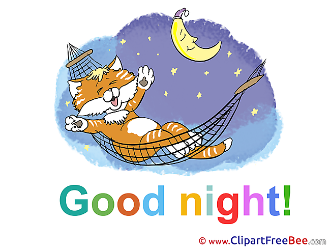 Cat Good Night free Images download