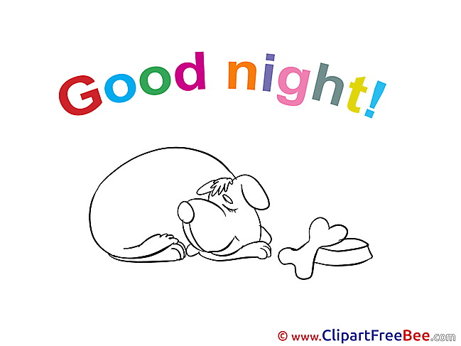 Dog download Good Night Illustrations