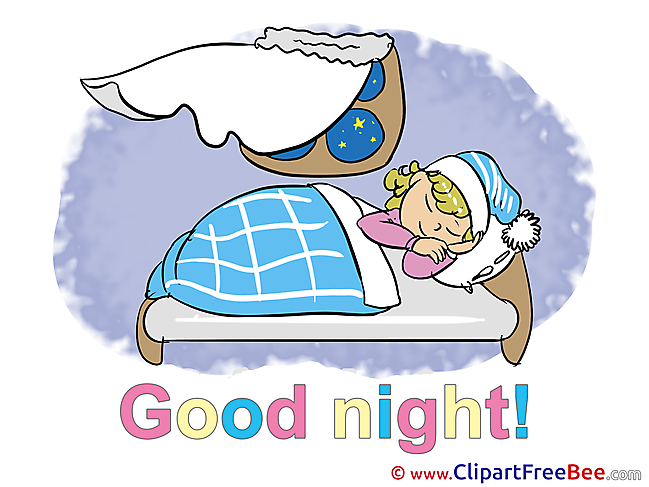 Window Bed Girl Clipart Good Night free Images