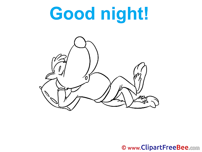 Wolf Clip Art download Good Night