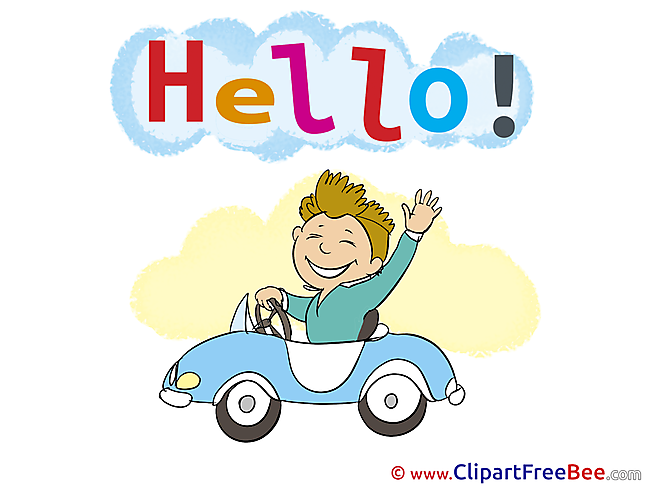 Driver Car Man Pics Hello Illustration