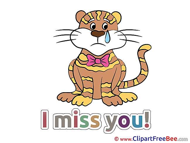 Tigre Pics I miss You free Cliparts