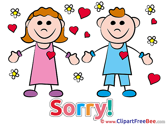 Friends Sorry Illustrations for free