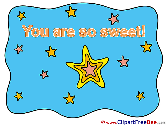 Star free Illustration You are sweet