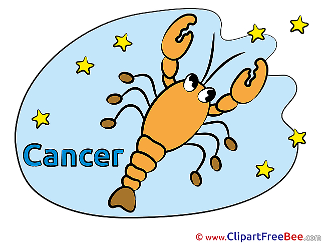 Cancer Zodiac Clip Art for free