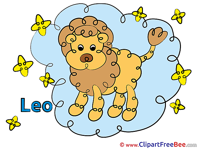 Leo Clipart Zodiac Illustrations