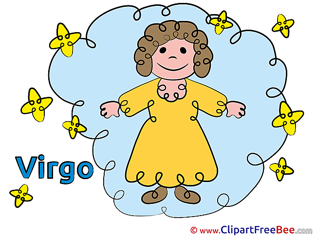 Virgo Pics Zodiac Illustration