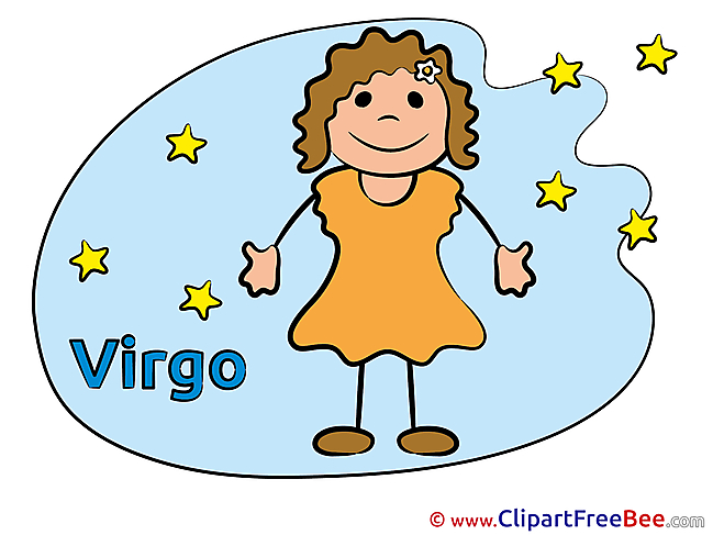 Virgo Zodiac Illustrations for free