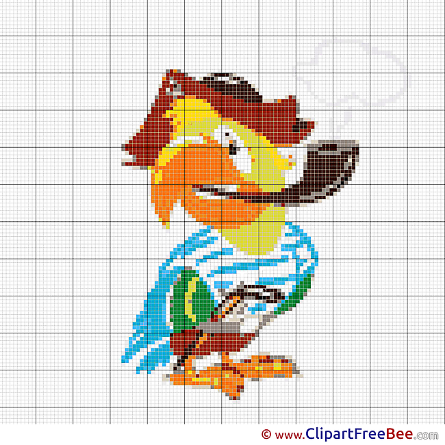 Parrot Cross Stitches download free