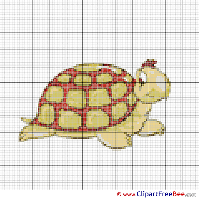 Turtle Design Cross Stitches free