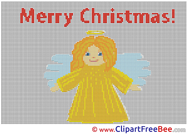 Angel Christmas Cross Stitches free