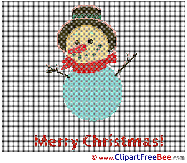 Snowman Patterns Christmas Cross Stitch