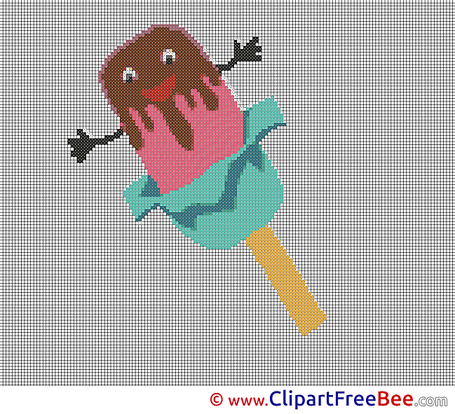 Ice Cream download printable Cross Stitches