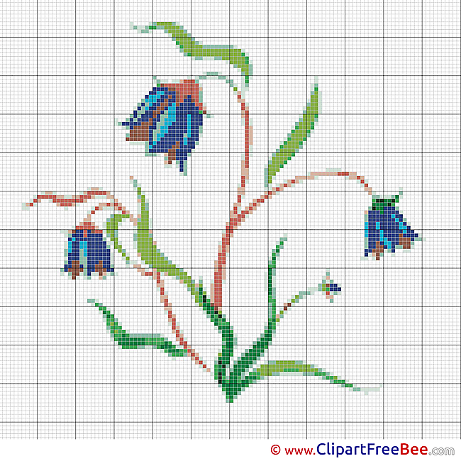 Drawing Flower Patterns printable Cross Stitch