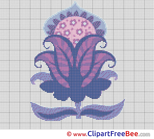 Flower Cross Stitches download free