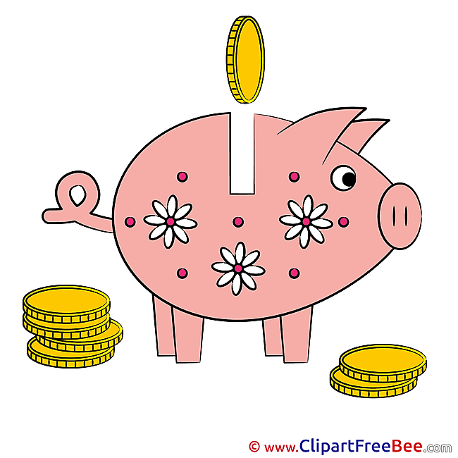 Piggy Bank Clipart free Illustrations