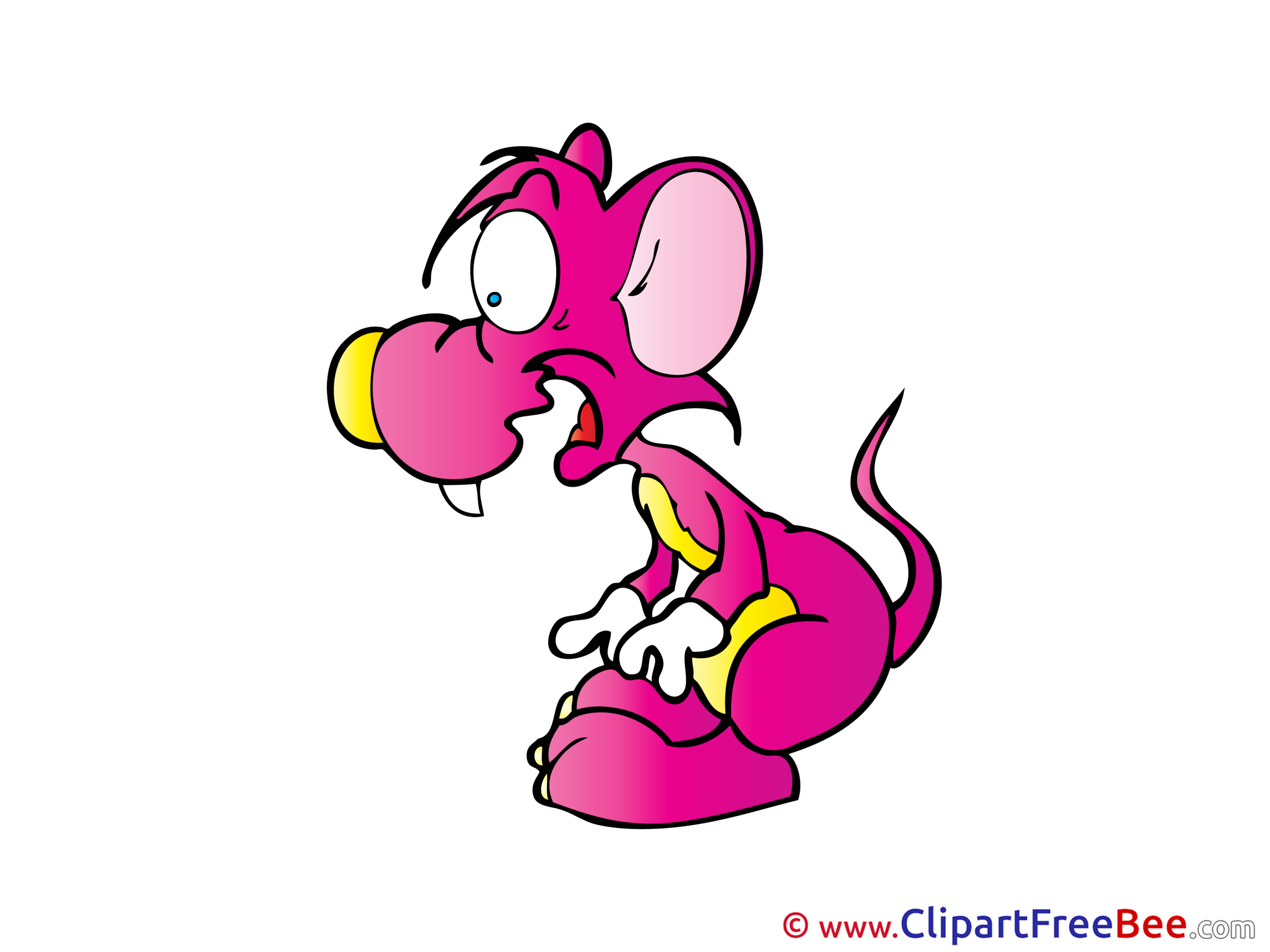 Pink Rat Clipart free Illustrations