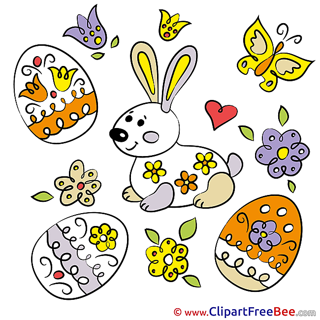 Butterlfy Eggs Clip Art download Easter