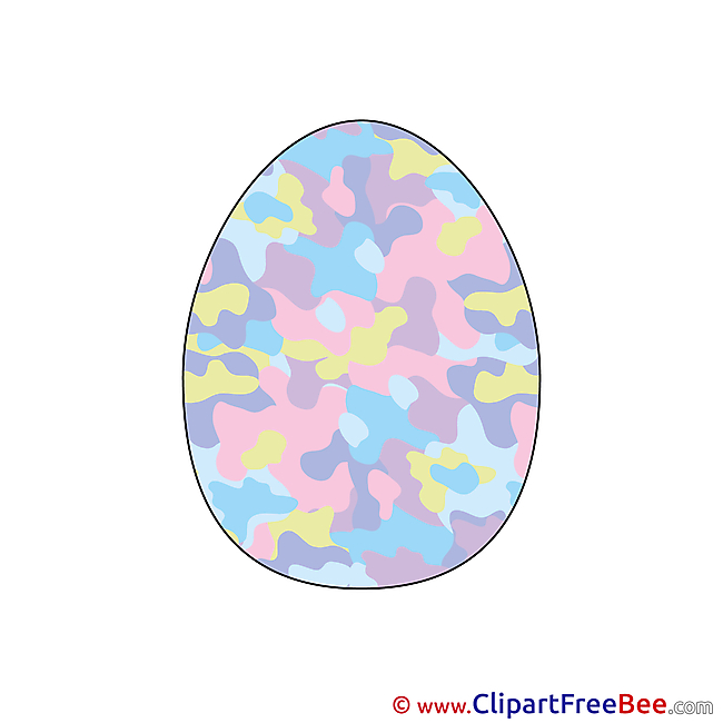Colored Egg printable Easter Images