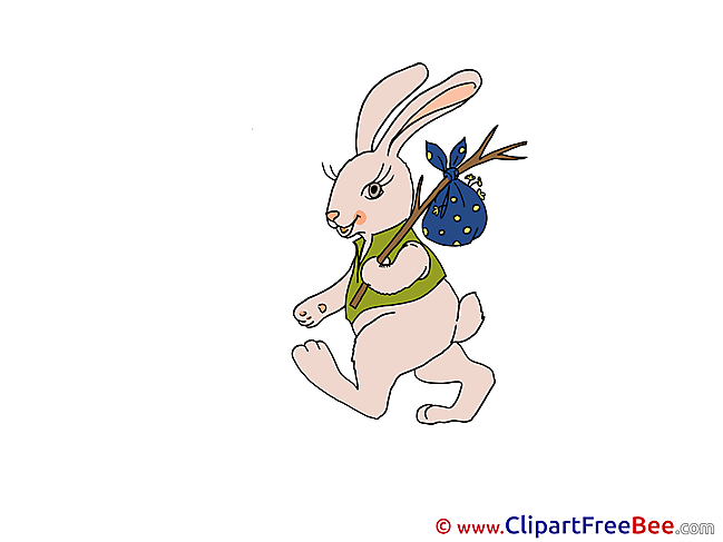 Hare Cliparts Easter for free