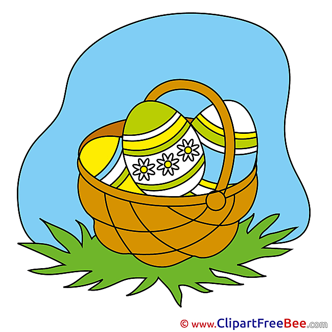 Sky Basket with Eggs download Clipart Easter Cliparts