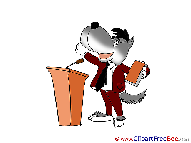 Wolf Speaker download Finance Illustrations