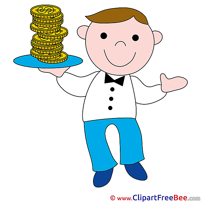 Waiter Coins Money free Images download