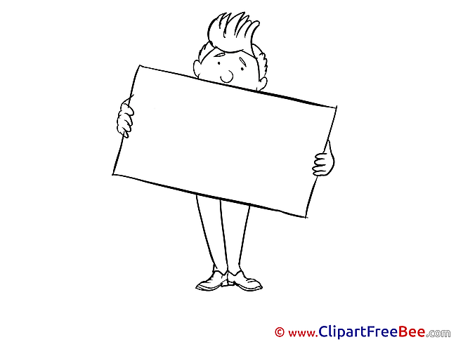 Banner Man free Illustration download