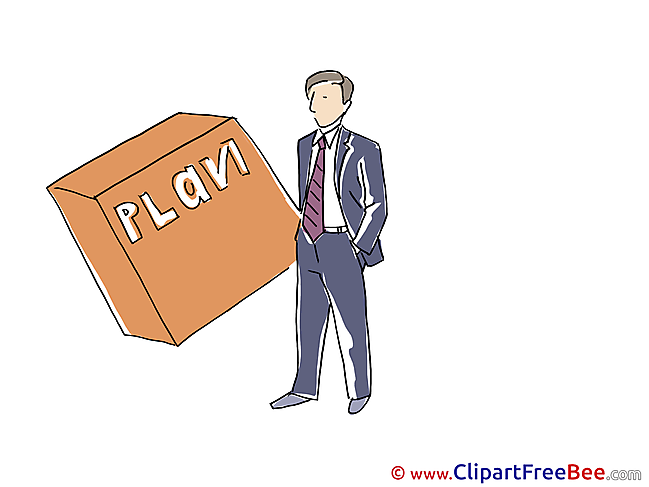 Plan Man Office download printable Illustrations