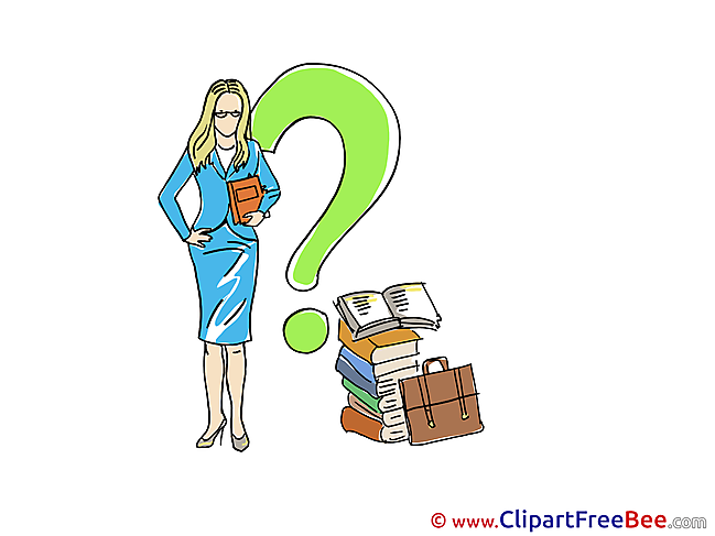 Question Woman Books free printable Cliparts and Images