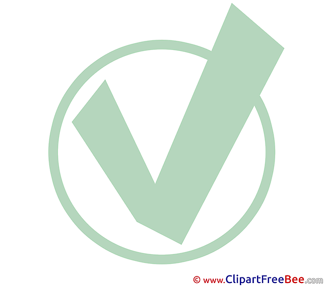 Choise Check Mark Presentation Clip Art for free