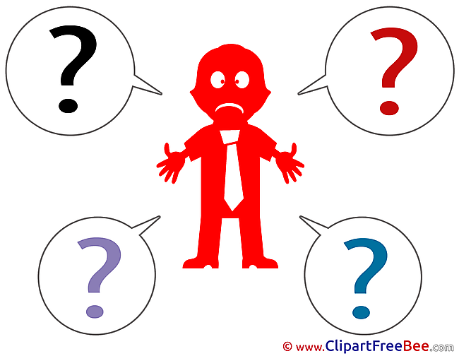 Outplacement Question Man Clipart Presentation Illustrations