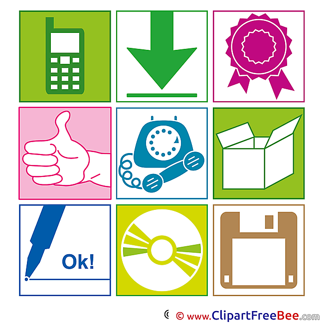 Pictogram Office printable Presentation Images