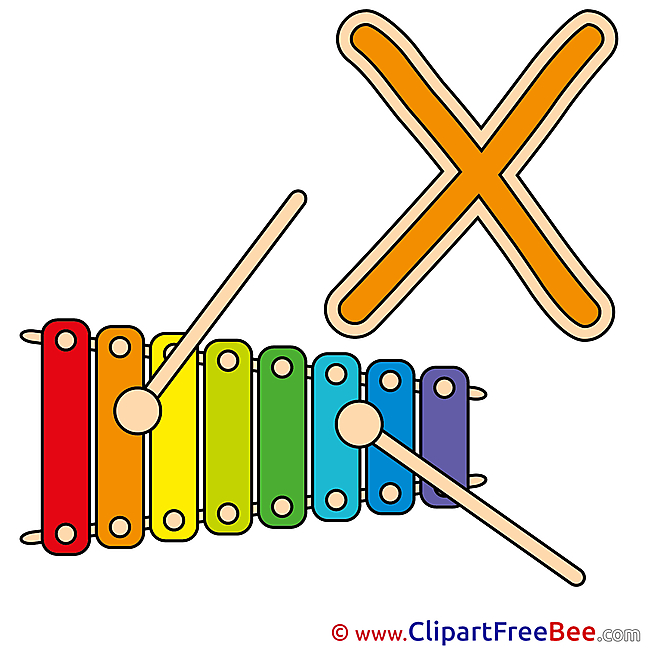 X Xylophone Alphabet free Images download